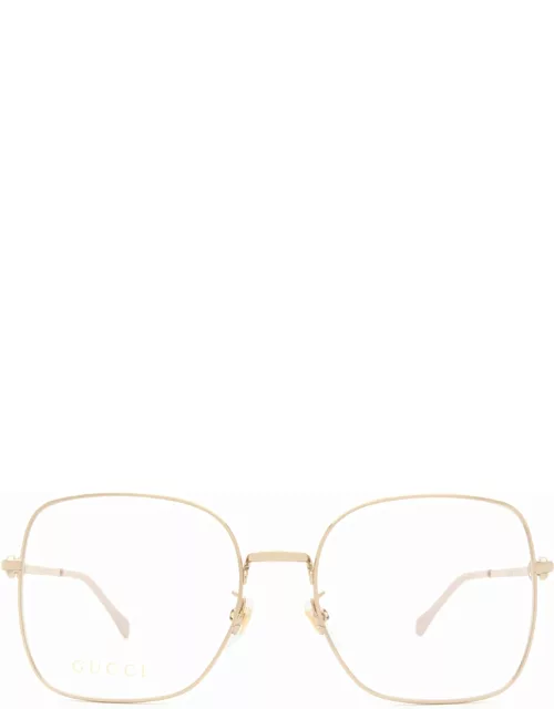 Gucci Eyewear Gg0883oa Gold Glasse