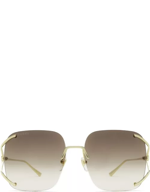Gucci Eyewear Gg0646s Gold Sunglasse