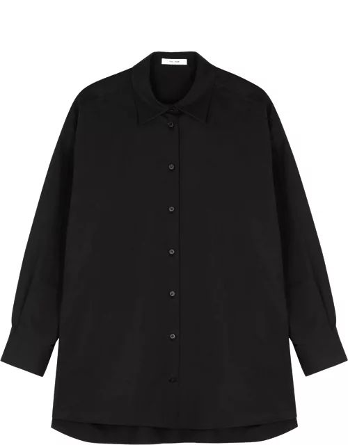 Luka black cotton-blend shirt