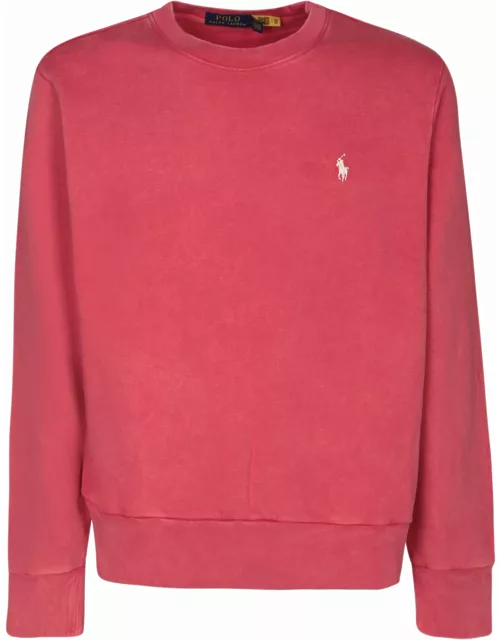 Polo Ralph Lauren Red Loopback Crewneck Sweatshirt