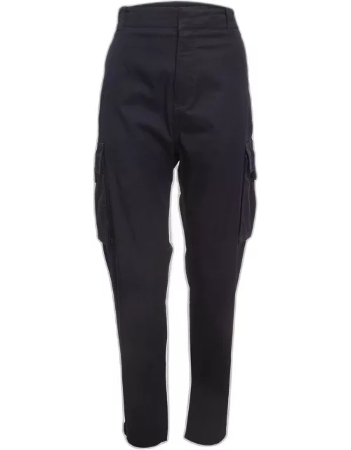 Christian Dior Navy Blue Cotton Cargo Pants
