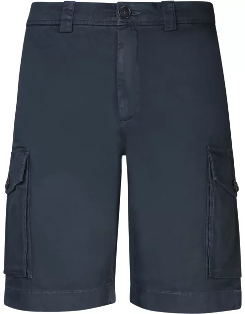 Blue Twill Cargo Bermuda Shorts Woolrich