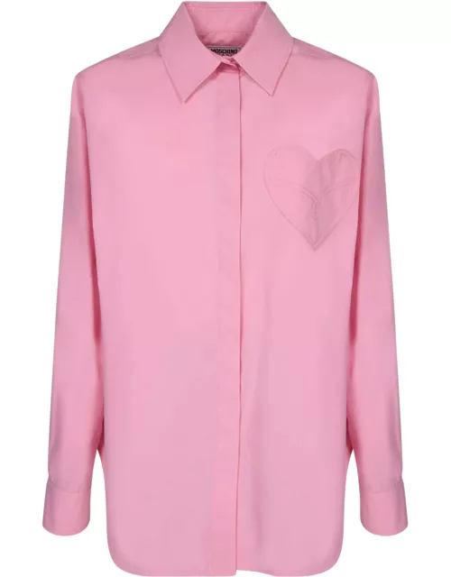Moschino Pink Poplin Shirt