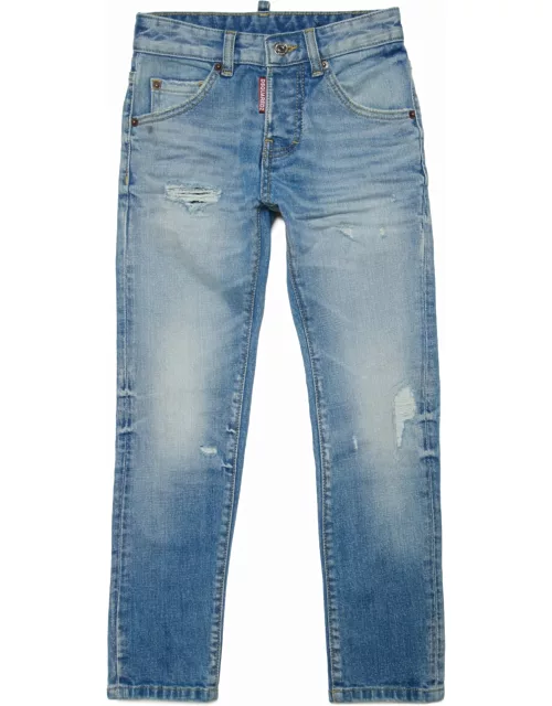 Dsquared2 D2p31lvm Cool Guy Jean Trousers Dsquared Light Skinny Jeans With Breaks - Cool Guy