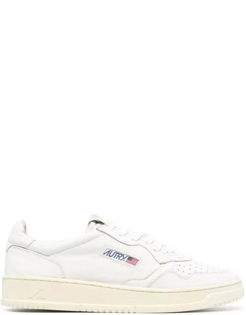 Autry medalist White Low Top Sneakers With Logo Detail In Leather Man