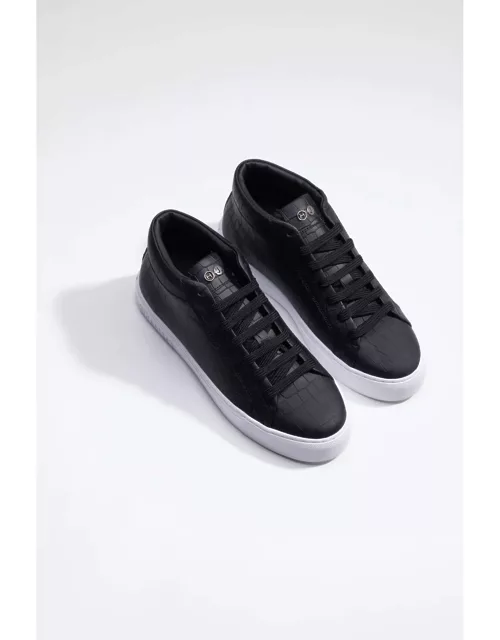 Hide & Jack High Top Sneaker - Essence Black White
