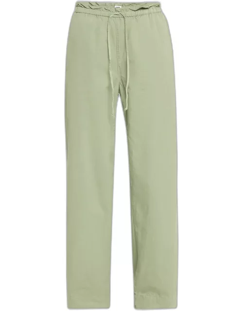 Sam Relaxed Cotton Twill Snap-Cuff Trouser