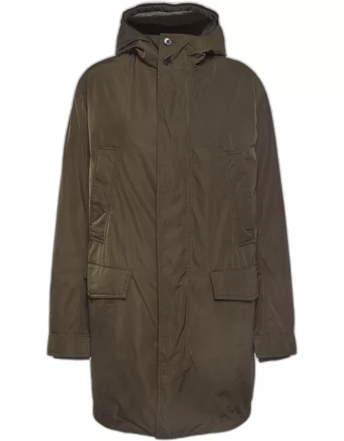 Zadig & Voltaire Green Synthetic Detachable Lining Parka Jacket