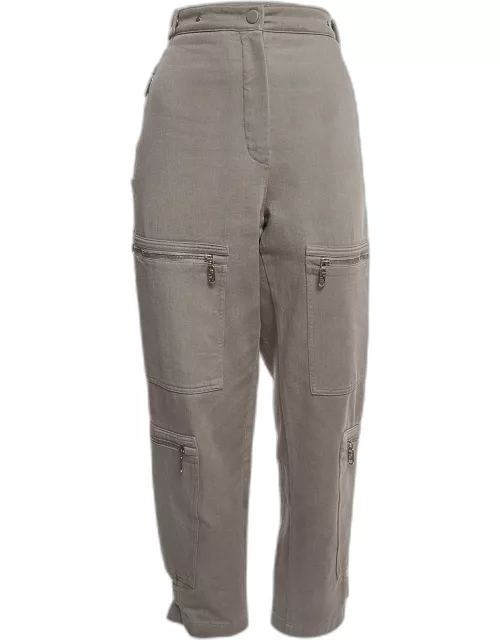 Fendi Grey Denim Cargo Pants