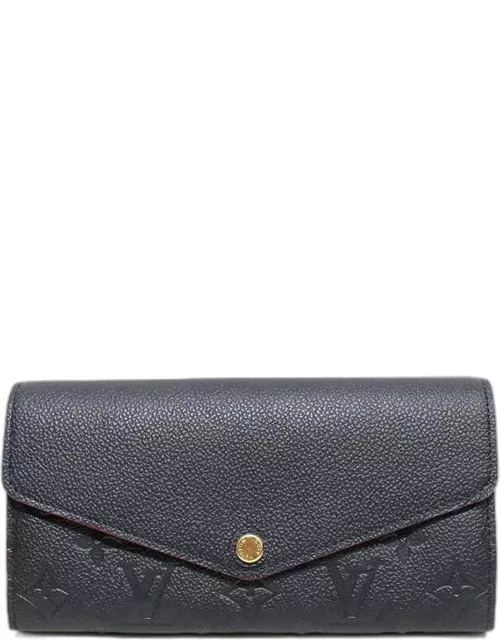 Louis Vuitton Black Leather Sarah Wallet
