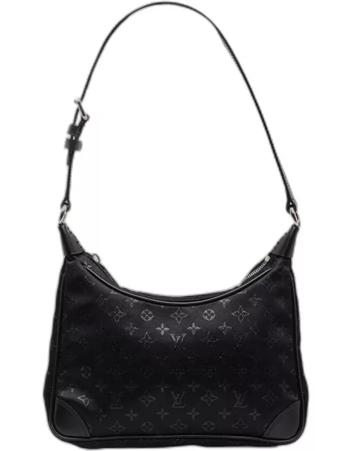 Louis Vuitton Black Satin Little Boulogne Shoulder Bag