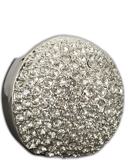 Pave Platinum-Plated Sphere Place Card Holders, Set of