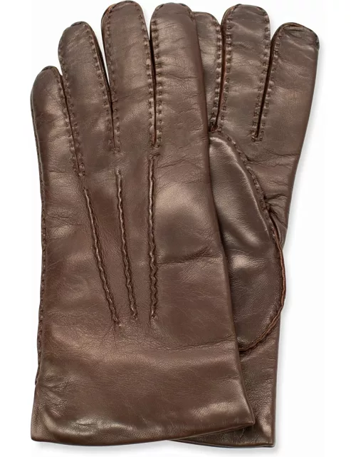 Men's Three-Point Napa Leather Glove