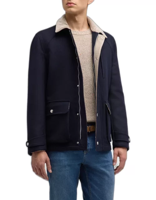 Men's Wool Blend Car Coat