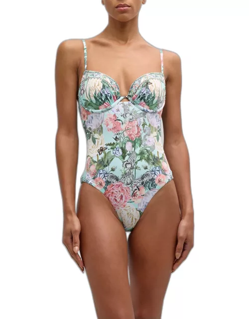 Petal Promise Land Continuous Wire Molded One-Piece Swimsuit