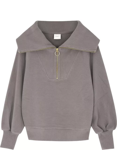 Varley Vine Grey Half-zip Jersey Sweatshirt - Charcoal