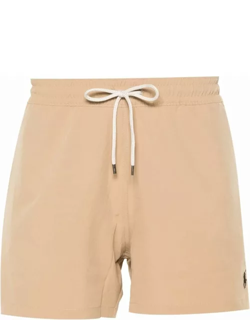 Polo Ralph Lauren Beige Swim Shorts With Embroidered Pony