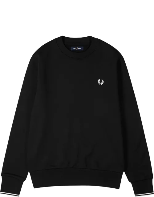 M7535 black logo jersey sweatshirt
