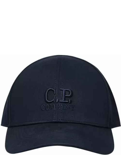 C.P. Company Blue Cotton Cap