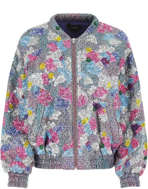Isabel Marant Embellished Silk Blend Adeline Jacket