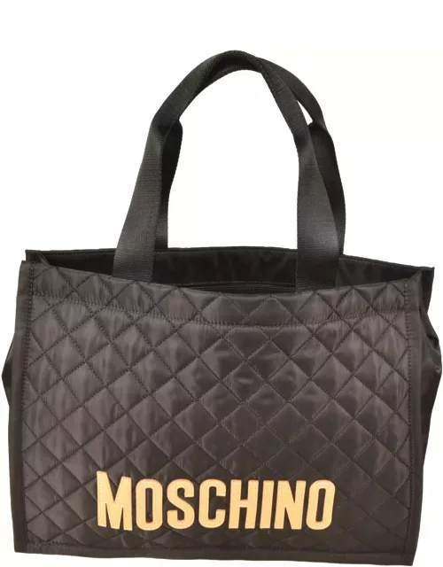 Moschino Logo Patch Tote
