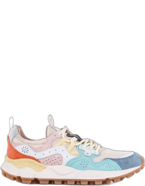 Flower Mountain Panelled Lace-up Sneaker