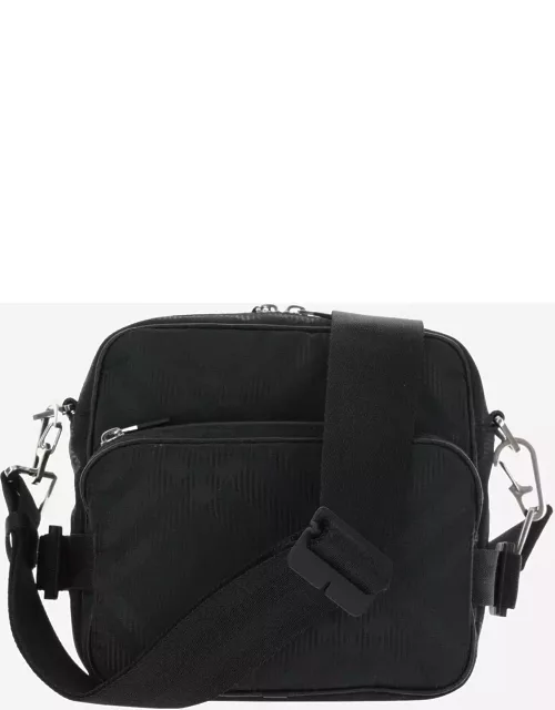 Burberry Pocket Shoulder Bag With Check Pattern