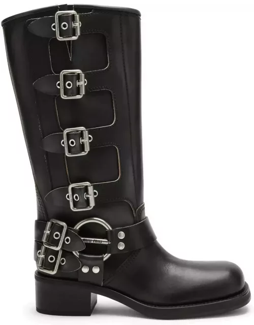 Miu Miu Boots With Black Leather Buckle