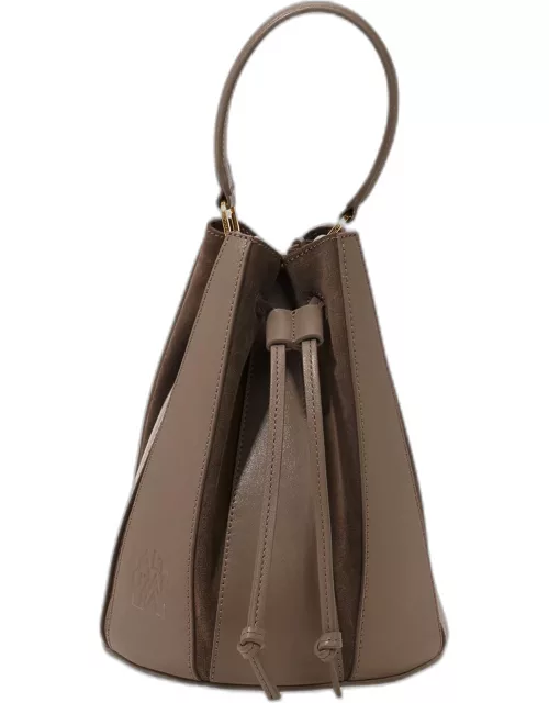 Drum Small Suede & Leather Bucket Bag