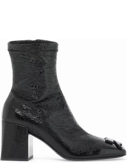 COURREGES stretch vinyl ankle boot