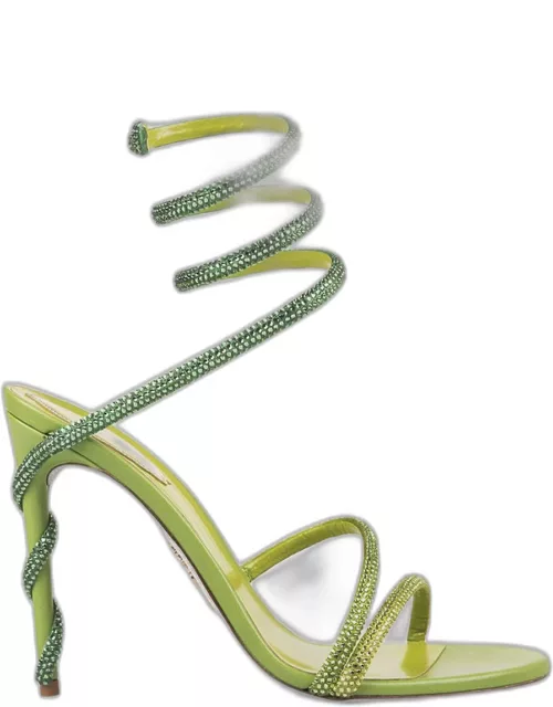 Heeled Sandals RENE CAOVILLA Woman color Green
