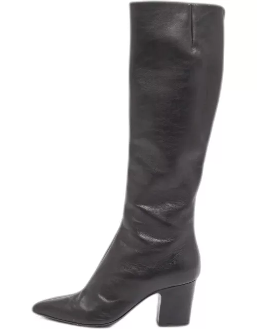 Giuseppe Zanotti Black Leather Knee Length Boot