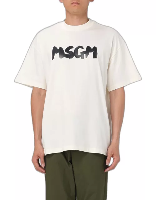 T-Shirt MSGM Men color Yellow Crea