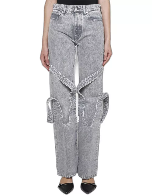 Jeans Y/PROJECT Woman color Grey