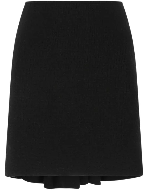 Bottega Veneta Black Wool Blend Skirt