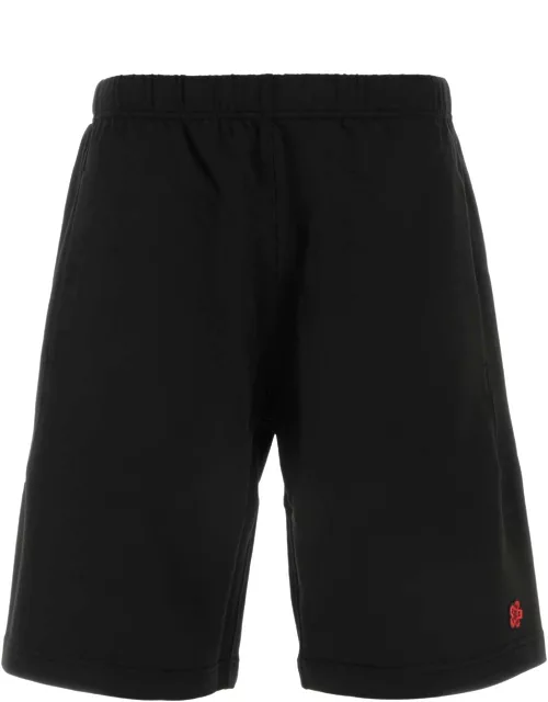 Kenzo Black Cotton Bermuda Short