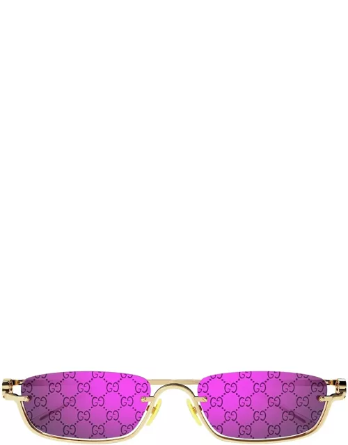 Gucci Eyewear Gg1278s 005 Gold Violet Sunglasse