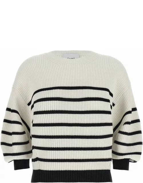 (nude) Striped Sweater
