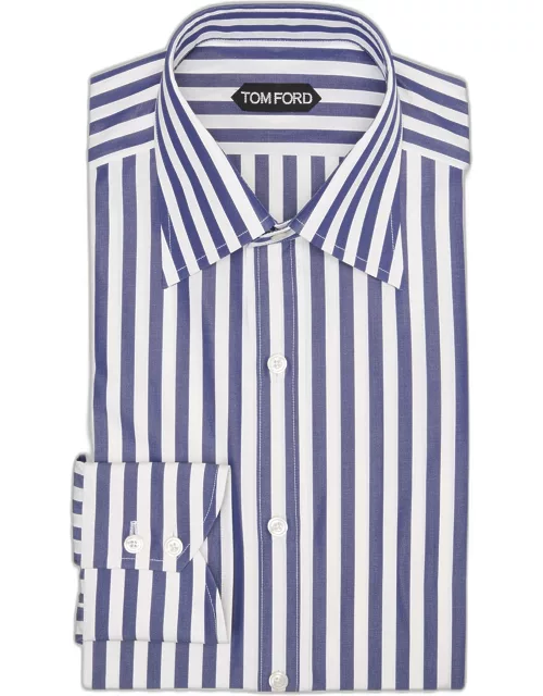 Men's Cotton Bengal Stripe Dress Shirt