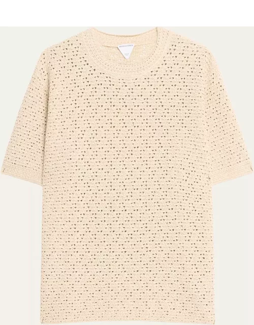 Men's Paper Textured Knit T-Shirt