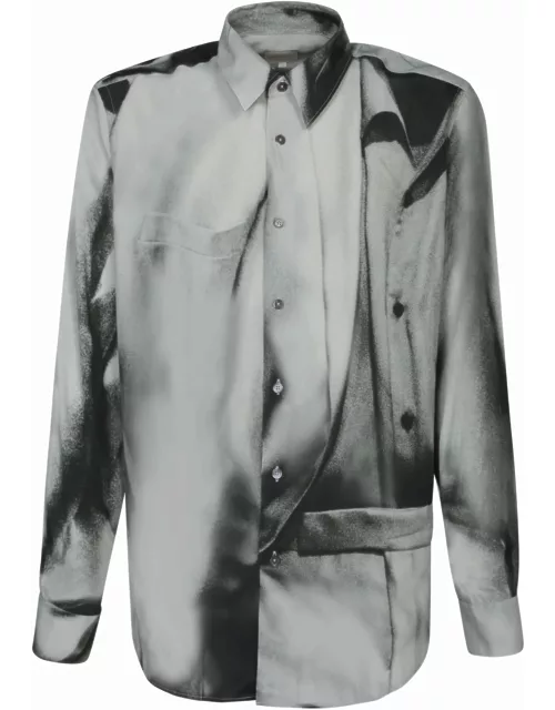 Paul Smith Patterned Shirt Grey/black