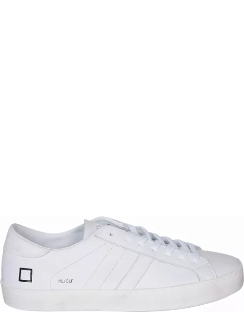 D.A.T.E. Hill Low Calf Leather White Sneaker