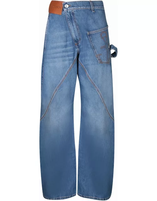J.W. Anderson twisted Workwear Blue Cotton Jean