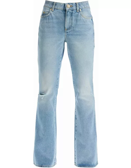 BALMAIN flare mid-rise jeans with