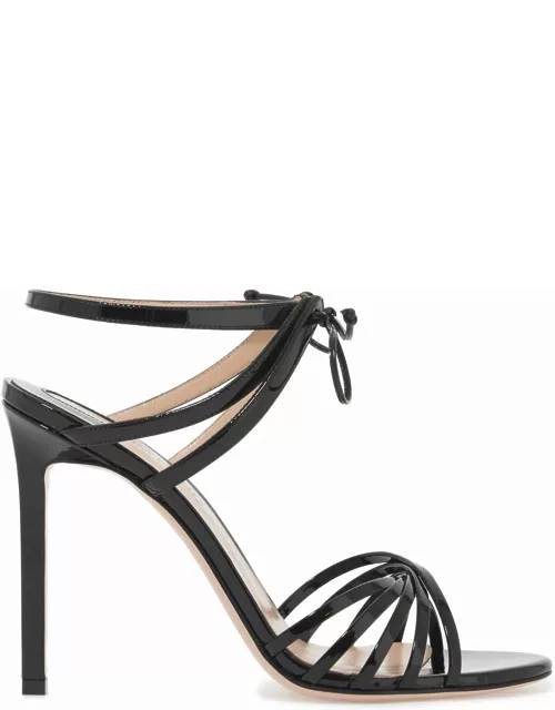 TOM FORD glossy sandals with criss-cros