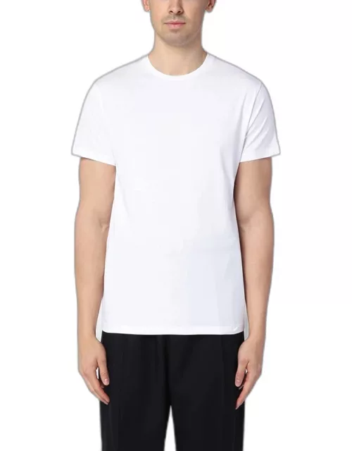 White cotton crew-neck T-shirt