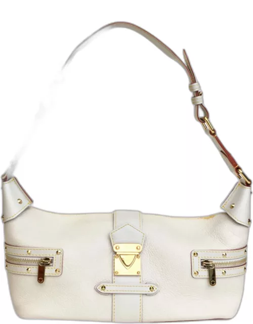 Louis Vuitton White Suhali Leather L´impetueux Shoulder Bag