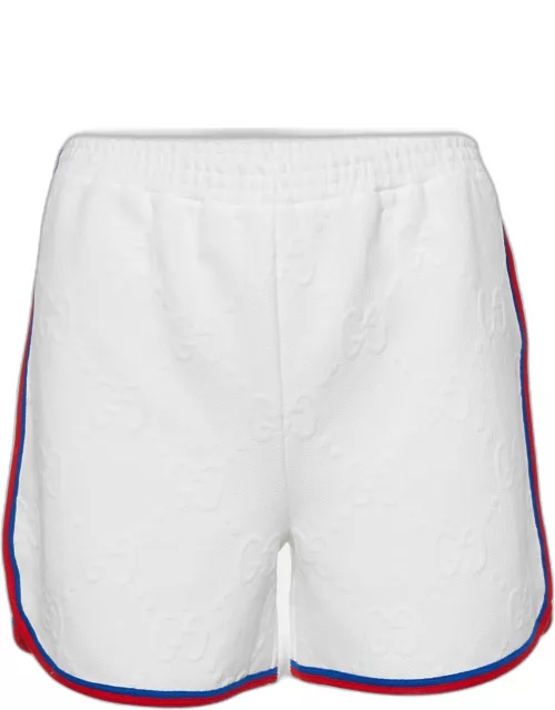 Gucci White GG Embossed Jersey Shorts 12 Yr