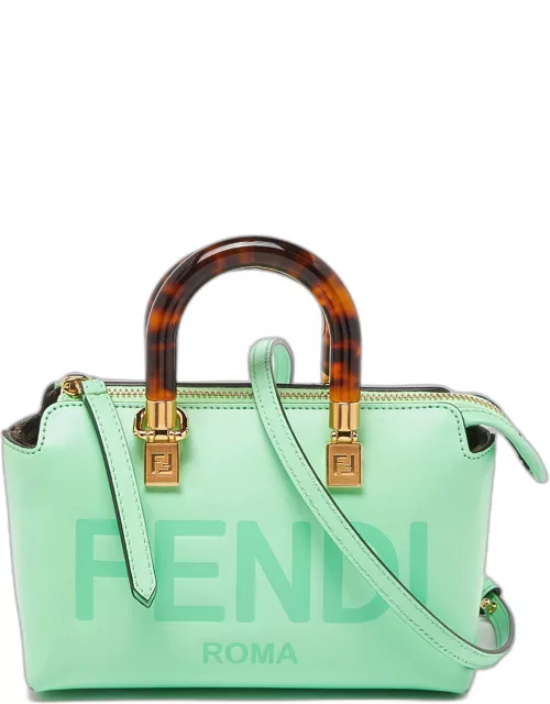 Fendi Neon Green Leather Mini By The Way Bag