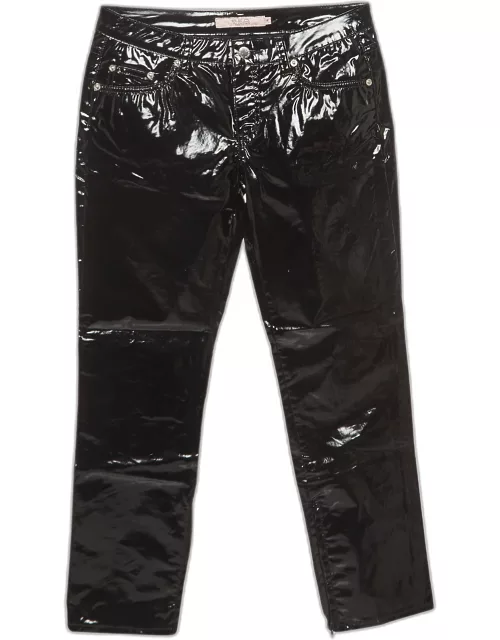 RED Valentino Black Synthetic Detailed Pocket Trouser